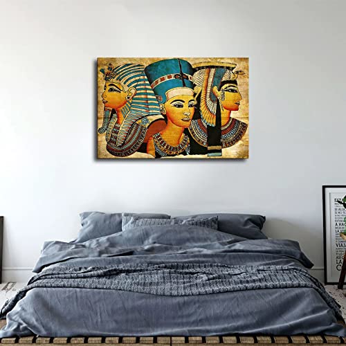 Old Egyptian Papyrus Oil Painting Modern Art Wall Poster Home Decor Canvas Painting Hd Picture Bedroom Living Room Decor Wall Art Frameless And Framed Hanging (24X36Inch-Framed) #TOP3