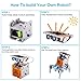 Pakoo Solar Robot Kit 12-in-1 Educational STEM Toys Solar Powered Building Toys DIY Robot Science Kit for 8-10+ Year Old Boys & Girls to Build Birthday Gifts
