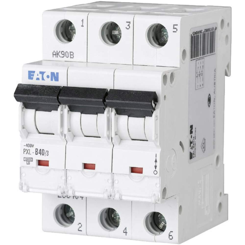 Eaton PXL, S200 MCB Leitungsschutzschalter Typ C, 3-polig 40A 400V, Abschaltvermögen 10 kA xPole DIN-Schienen-Montage