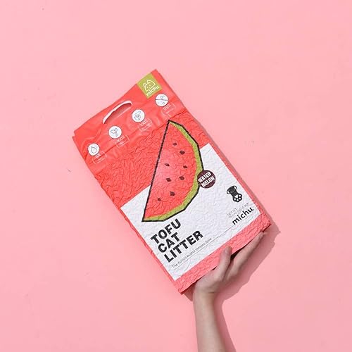 Miniatura 7 de Michu Arena para gatos Tofu Arena para gatos Mejor arena para gatos Tofu natural aglutinante Arena para gatos 5.5lb88oz Sandía