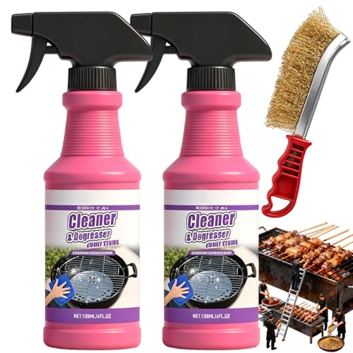 Fast-Acting Heavy-Duty Grill Degreaser Spray, BBQ Heavy Duty Degreaser Grill,