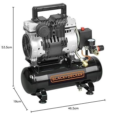 BLACK+DECKER Stille compressor B2BB104BND359 BD 100/6-ST - Afbeelding 6