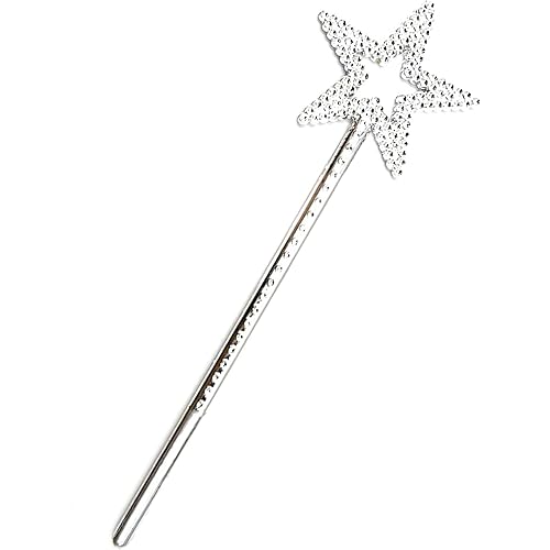 KOMIDK 13 Inches Fairy Wand Star Wand Princess Angel Wand for Birthday Party Wedding Christmas Cosplay