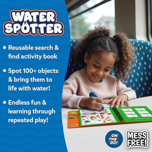 Image of Skillmatics Reusable Search & Find Book - Water Spotter, Mess-Free, Fun Learning Activity, Travel Toy, Gifts for Boys & Girls Ages 4, 5, 6, 7, 8