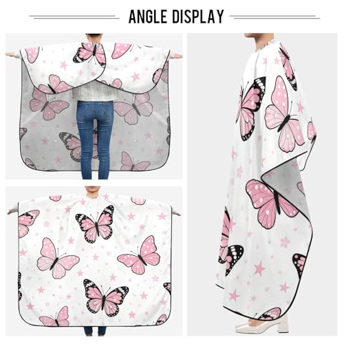 Capa para barbero impermeable 65" x 55" con cierre ajustable miniatura 5