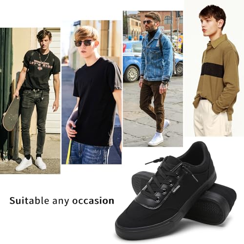 hash bubbie Unisex Slip on Sneakers Women's Canvas Sneakers Classic Non Slip Canvas Shoes Casual Tennis Shoes for Men4