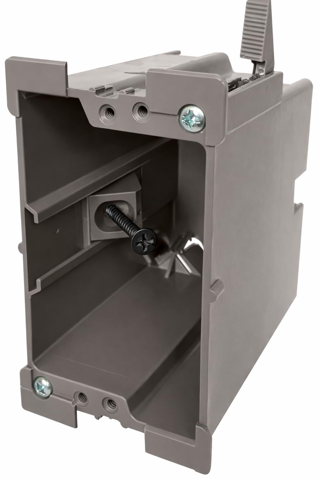 SmarToggle Single Gang Retrofit Wall Box – Old Work Electrical Box for Stud or No-Stud Mount | 1-1/2" Toggle Depth | Smart Device, Outlet, or Switch PC Wall Box | Rated 50 lbs Load