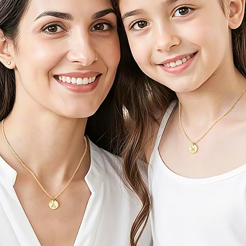 Initial Heart Necklaces for Women Teen Girls,14k Gold Plated A-Z Letter Pendant Necklace,Personalized Birthday Jewelry accessories Gifts for Mom Teen Girl3