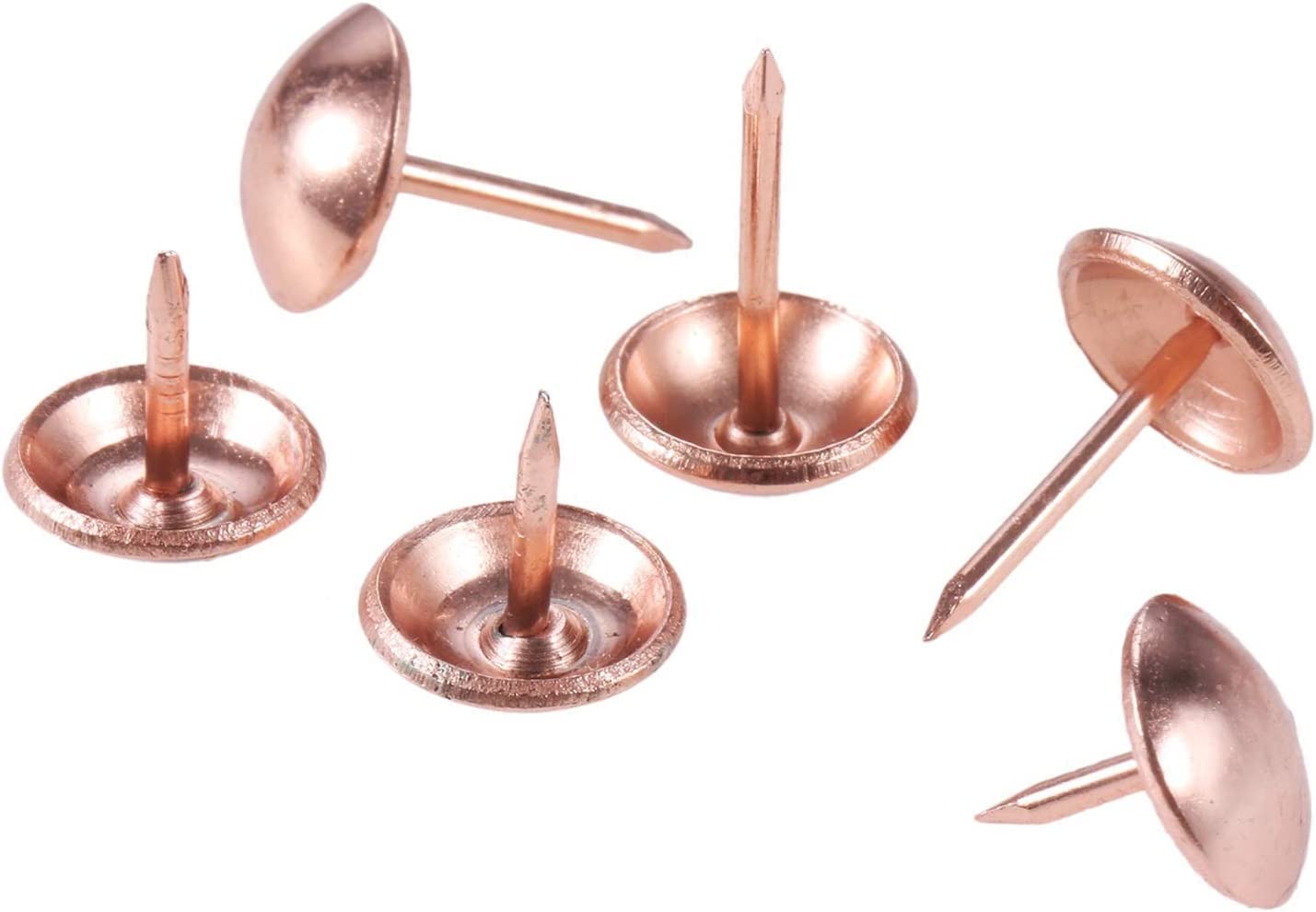 200 szt. Różowe złoto metalowa biżuteria pudełko pudełko bęben sofa szpilki ćwieki drzwi zapięcie 11 * 11 11 * 17mm nadaje się do biura szkolnego(11x17mm)