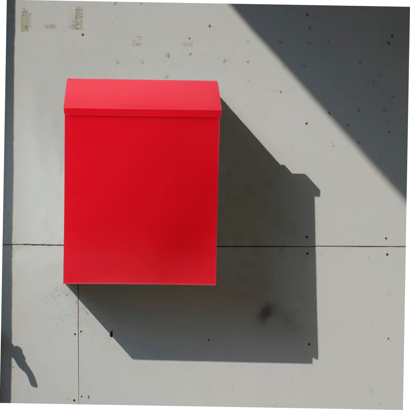 Mailbox Office Decor Black Mailbox Black Decor Outside Newspaper Box Deposit Iron Household Letter Box Letter Container Letter Post Container Red Rural Iron