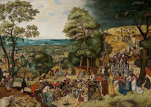 Peinture Poster Impression Le Christ portant la croix Brueghel reproduction d'art moderne