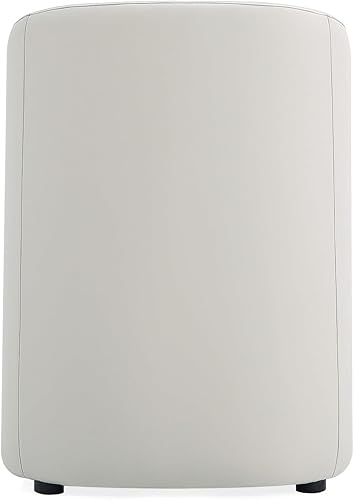 Miniatura 7 de Manhattan Comfort Anna - Silla de comedor redonda moderna con brazos, silla tapizada de piel sintética de la cabeza a los pies con relleno de