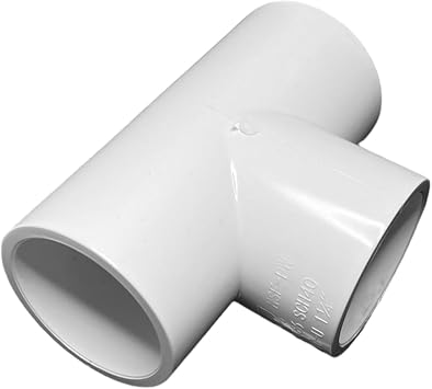 Sch 40 PVC 1-1/4 Inch Straight Tee, Socket Connect - Pack of 10
