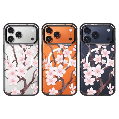 Fini les rayures avec la coque iPhone 17 Pro Max antichoc MagSafe fleur de cerisier - 3