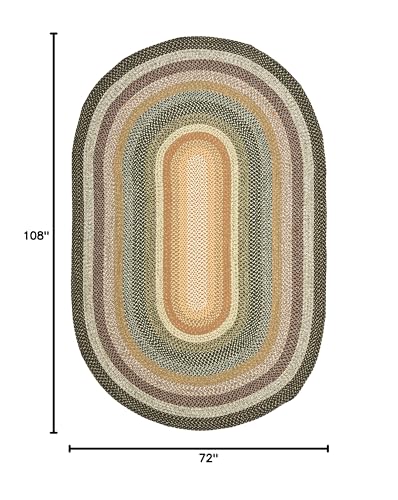 SAFAVIEH-Braided-Collection-6-x-9-Oval-Multi-BRD308A-Handmade-Country-Cottage-Reversible-Area-Rug SAFAVIEH Braided Collection 6 x 9 Oval Multi BRD308A Handmade Country Cottage Reversible Area Rug