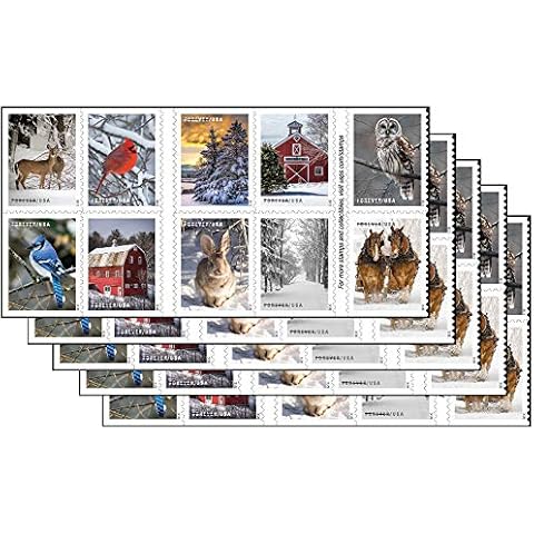 Winter Scenes Postage Stamps by USPS Cover