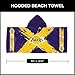 Northwest Los Angeles Lakers NBA Cross Out Youth Hooded Micro Fiber Towel 22 x 51 Inches