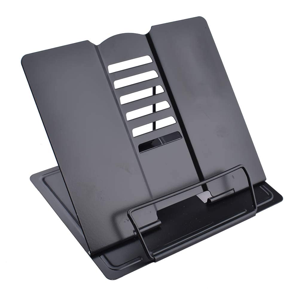 Toxen Book Stand Metal Desk Book Holder, Book Holders for Reading Hands Free, Adjustable Cookbook Documents Holder, Portable Bookstand for Music Books, Textbook, Recipe, Tablet, Ipad (B0B5XYSHMJ) Amazon Price History, Amazon Price Tracker