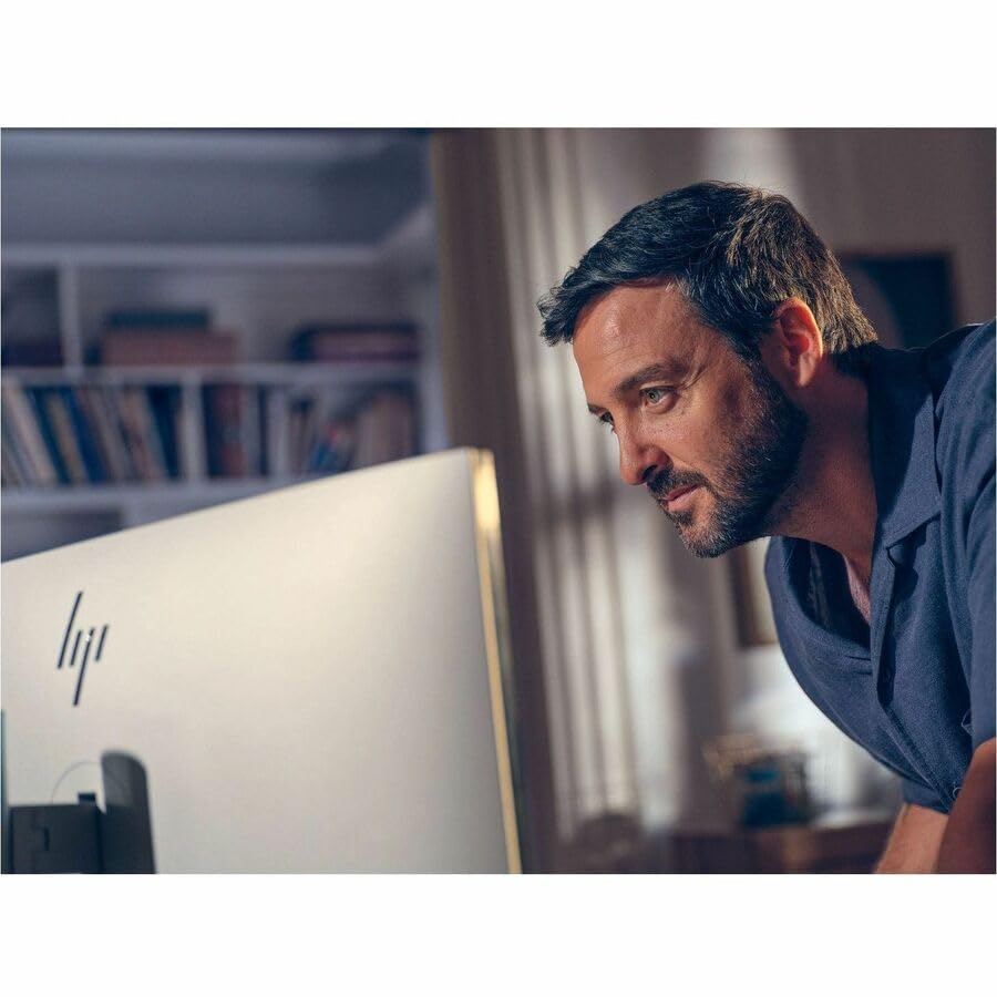 Image of HP EliteStudio 8 AiO G1i All-in-One Computer - Intel Core Ultra 5 235 - vPro Technology - 16 GB - 512 GB SSD - 23.8 inch Full HD Touchscreen - Desktop - Pike Silver - Intel Q870 Chip - 1920 x 1080 - Windo