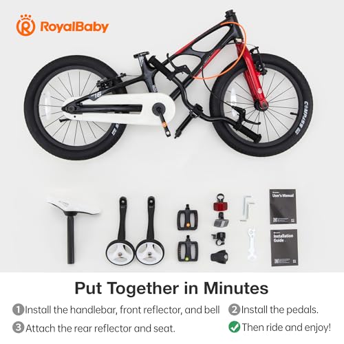 Image of RoyalBaby Kids Bike Lightweight Magnesium Alloy, 14 16 18 Inch Children's Bicycle for Boys Girls Ages 3-9