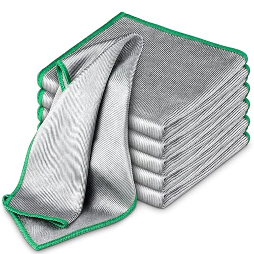 Glass Polishing Cloth Streak Free Miracle Cleaning Cloth Lint Free Microfiber Cleaning Rags for...