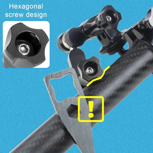 JEYORZY Rändelschrauben, 3 x Lange Rändelschraube und 1 x Kurze Rändelschraube, GP08 lange Schraube mit Mutter, Kurze & Lange Schraube für GoPro, Action Kamera Zubehör-Sportkamera GoPro Helmhalterung