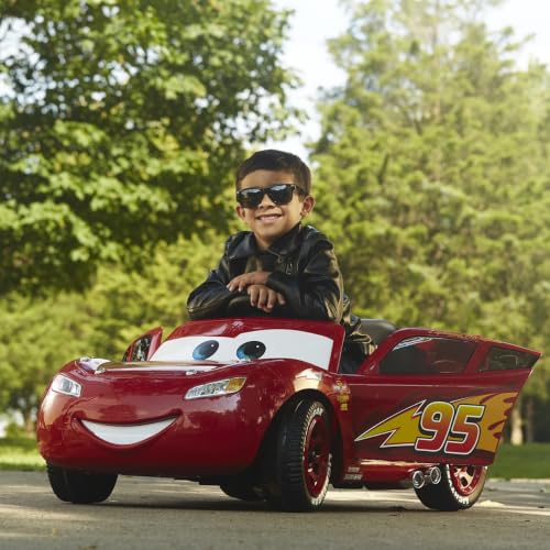 Huffy 17348WP Disney Lightning McQueen Kids Electric Ride On Car, Red – Ansicht 5