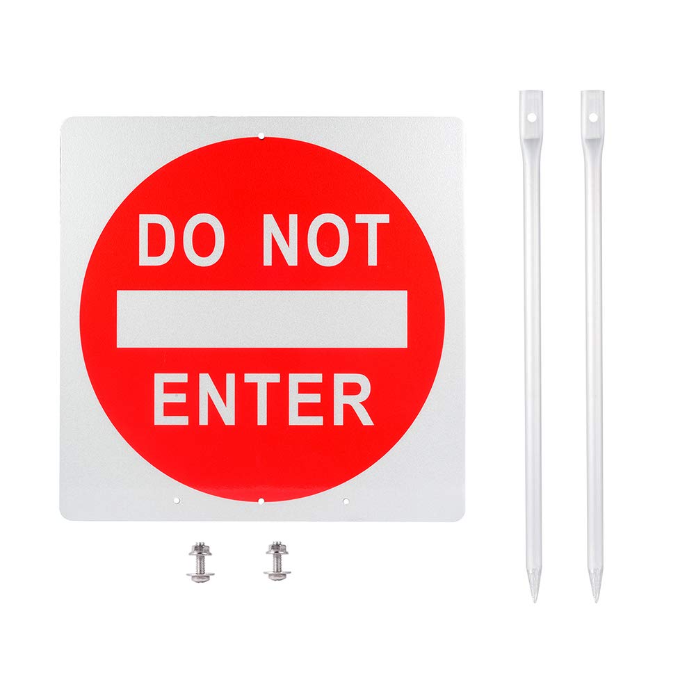 Kichwit 'Please Slow Down' Schild – 40x30 Cm, Reflektierend, Doppelseitig, Mit Metallpfählen