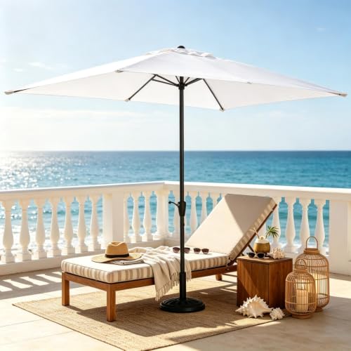 Sombrilla rectangular para patio que soluciona el desgaste solar en su jardin este verano 3