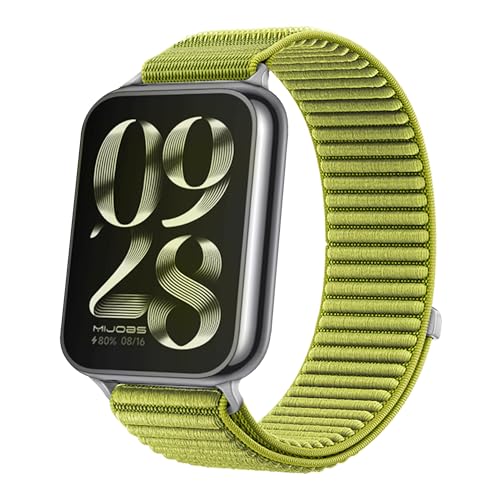JYMYI Pulseras de Repuesto para Xiaomi Redmi Watch 5/5 eSIM Wristband,Nylon Correas Pulseira Bracelet Strap Armband Banda de Reloj Correa de Reloj Brazalete para Xiaomi Redmi Watch 4 (limón)