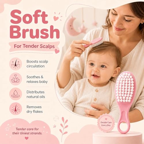 Image of StarAndDaisy Baby Grooming /Care kit for new Born Baby, Baby Comb Hair for new Born Hair Brush, Comb,Baby Nail Scissor,Baby Nail Cutter,Nail Cutter Safety Holder, Nail Filer for Toddler - Assort