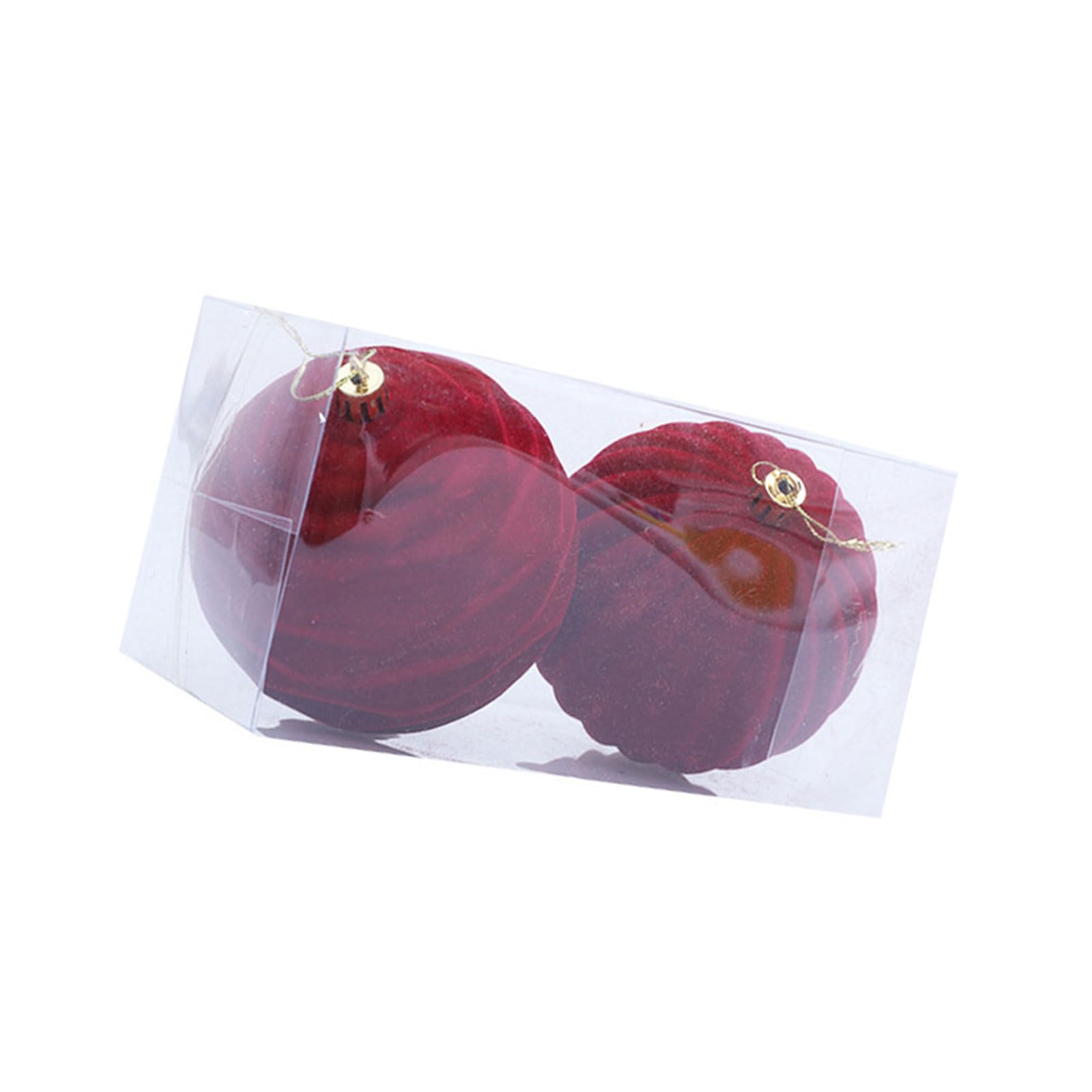 Xinsheinelry 2Pcs Christmas Baubles 10CM Shatterproof Ball Hangings Ornament for Tree Wedding Winter Holiday Decoration Tree Decorations