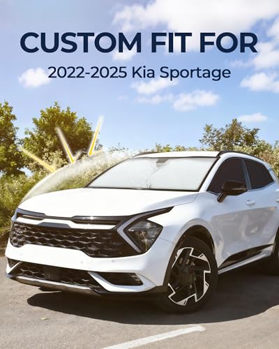 Image of for Kia Sportage 2022-2025 Car Window Shades, 8pcs Privacy Sun Shade Set for Front Windshield Side and Rear Windows, Full Window Covers Keeps Vehicle Cool for Camping Napping
