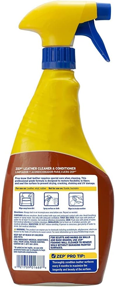 Zep Leather Cleaner and Conditioner 24 ounce ZUCLC24