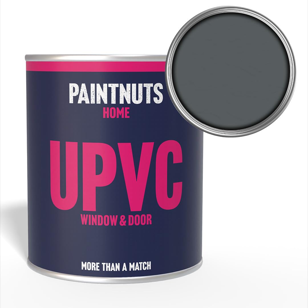Paintnuts UPVC Window & Door Paint - RAL-7012 - BASALT GREY Satin 500ml Tin