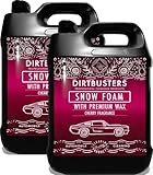 Dirtbusters Snow Foam Car Shampoo And Wax, Powerful Thick Foam Pre Wash Car Cleaner, Suitable For Cleaning Vehicle Exteriors Paint Work, Cherry (2x5L)