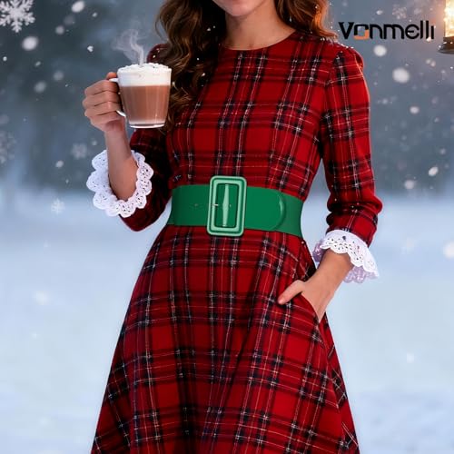 Image of VONMELLI Stretchy Wide Women Belts Elastic Vintage Belts for Women Fashion Ladies Waist Belt for Dress