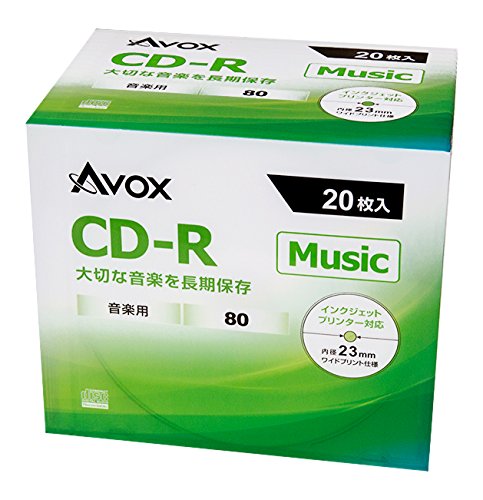 (未使用･未開封品)　AVOX CD-RA 音楽用(80分) 1-32倍速 10枚 スリムケース 0pbj0lf Amazon.co.jp: AVOX CD-RA 音楽用(80分) 1-32倍速 20枚 スリムケース