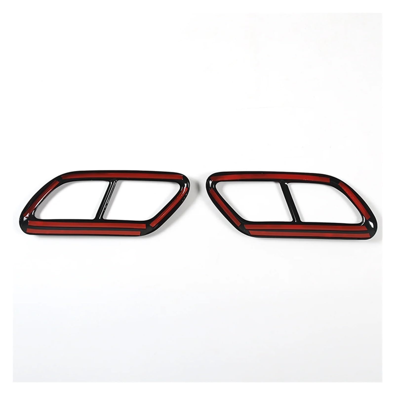 NEGRO Cubierta embellecedora silenciador trasero, Compatible for Volvo, S60 2020 S90 V90 2016-2019 moldura de la cubierta del escape del vehículo