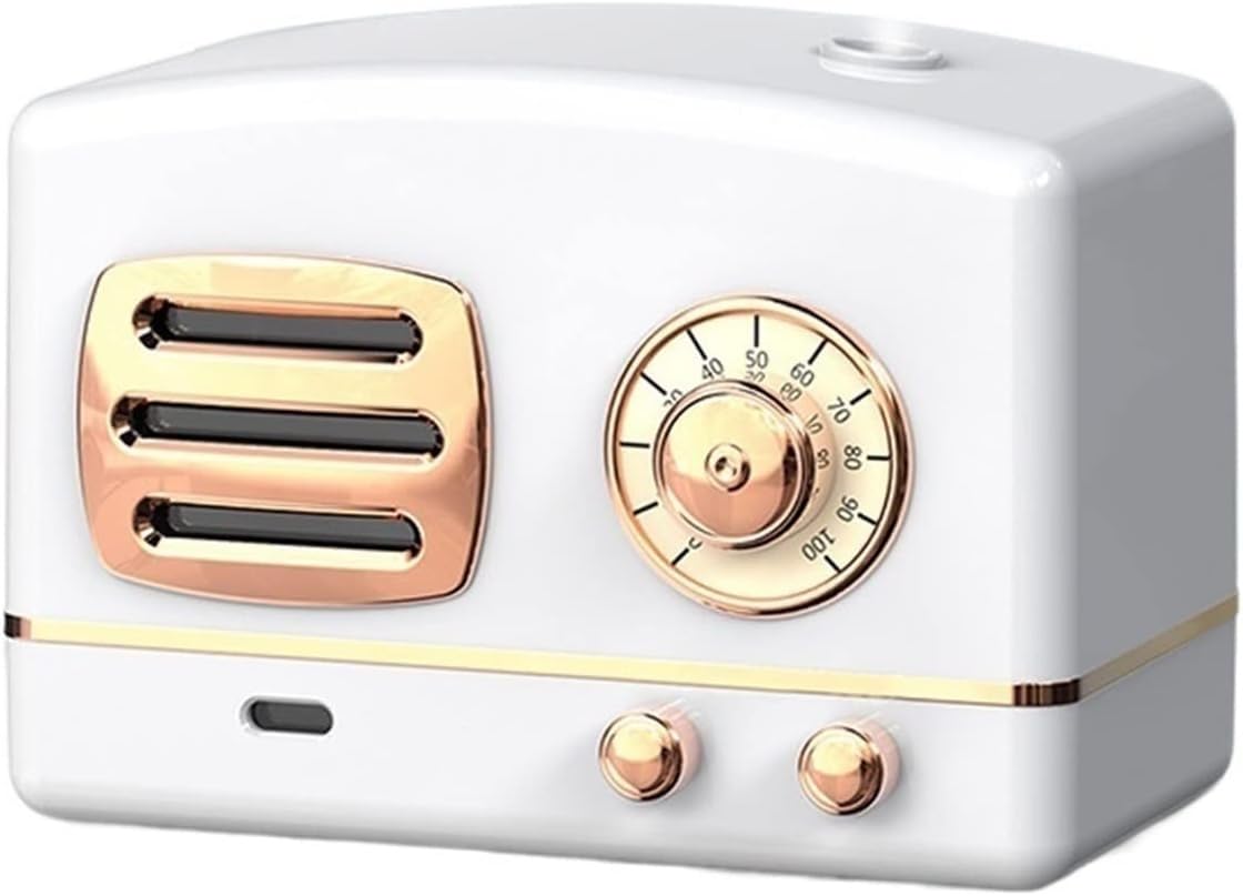 Do użytku domowego Nawilżacze Retro Radio nawilżacz powietrza ultradźwiękowy o dużej pojemności Mist Maker dyfuzor olejków eterycznych przenośny nawilżacz stacjonarny dla domu(C-200ml)