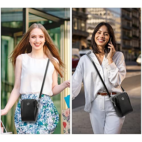 Image of Women's Leather Phone Crossbody Shoulder Bag with Wallet