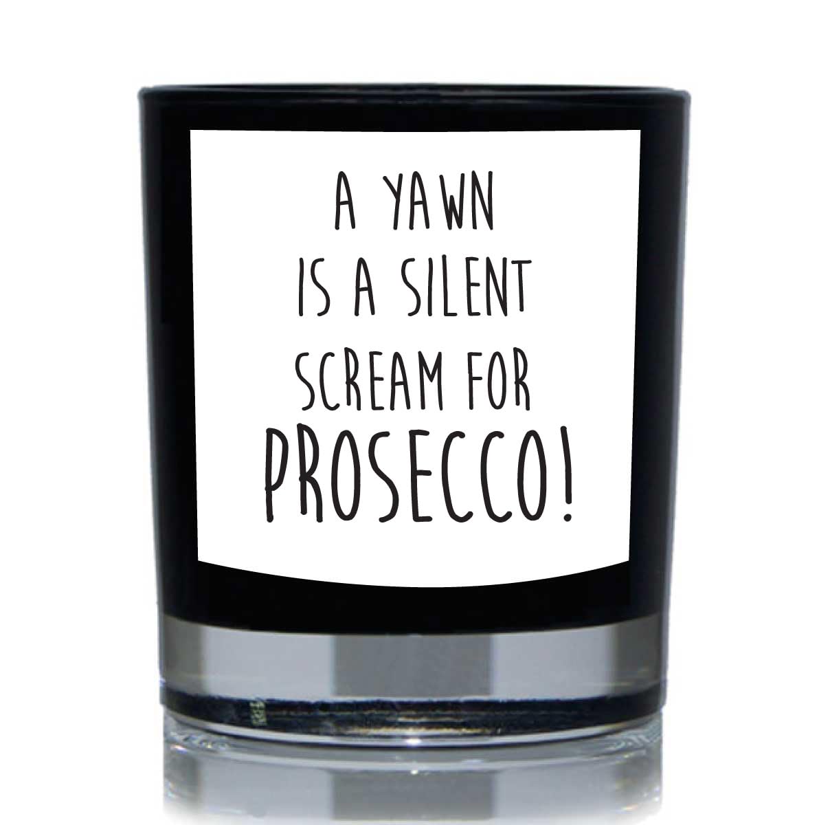 60 Second Makeover Limited Yawn Prosecco Funny 20cl Candle