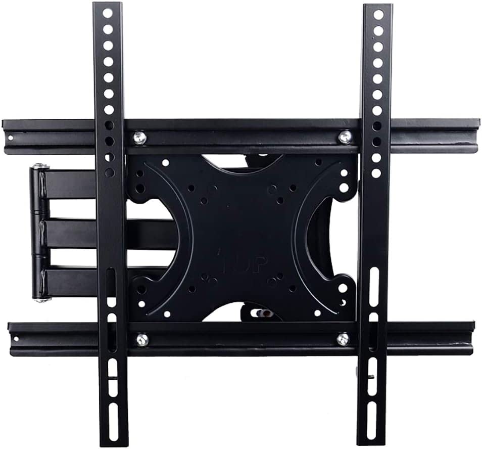 Support mural universel TV orientable inclinable avec support d'étagère rotatif