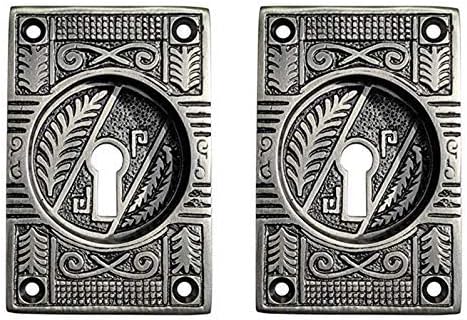 Adonai Hardware Mahavites Decorative Flush Pull (Supplied as 2 Pieces per Pack) (Antique Brass)