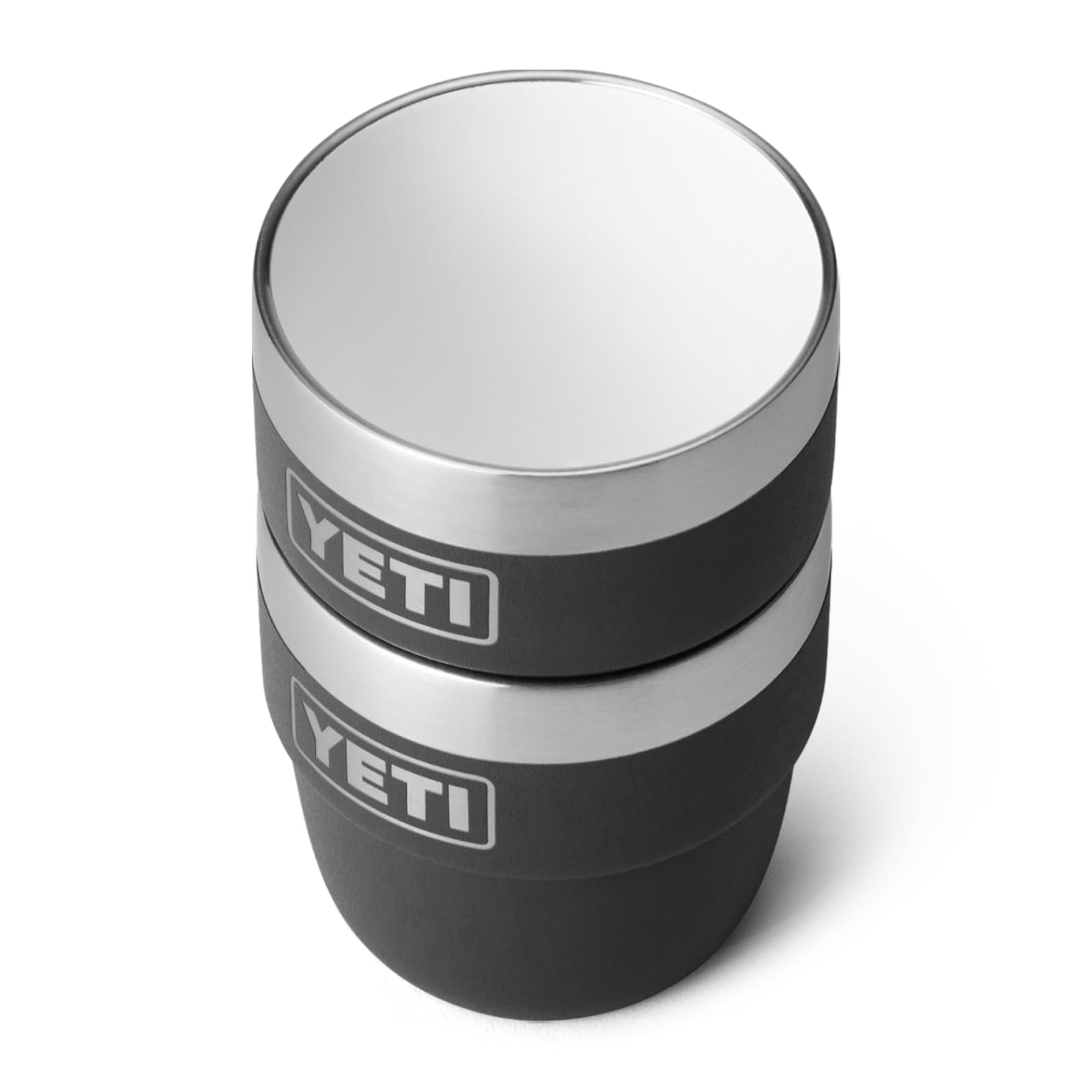 YETI Rambler Espresso Cup, Vacuum Insulated Stainless Steel Stackable Cup, Black, 2 Pack 4 oz (118 ml)