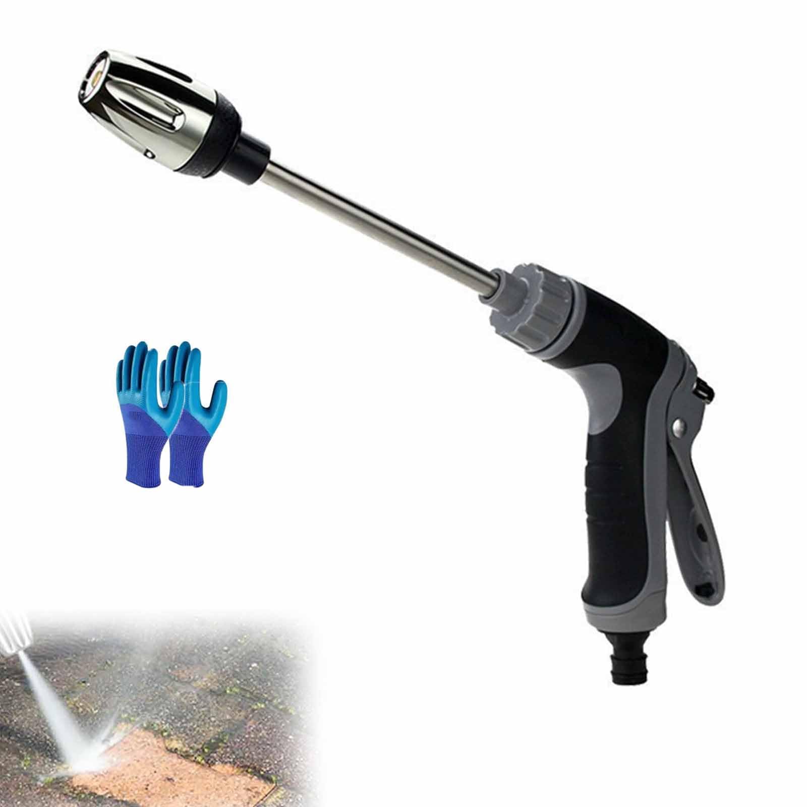 Pressure Washer, High Pressure Water Gun, Waterblitz Jet Washer, Adjustable Sprayer, Stainless Steel Cleaning Tool for Car Wash, Patio, Driveway and Decking (A)
