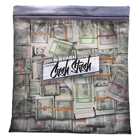 Steelplant Cash Stash - Cash in Ziplock Pillowcase,Money Green,17Wx19H inch case for a 18" - 20" insert Cover