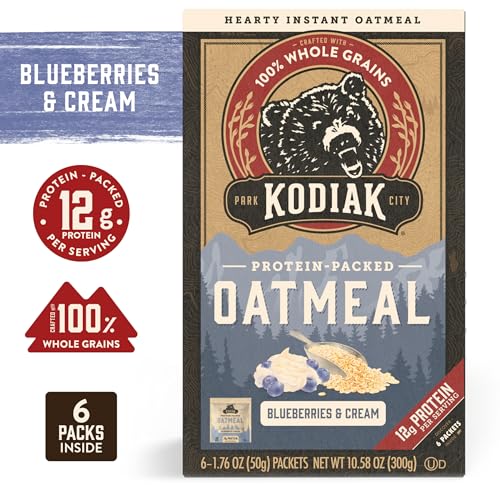Kodiak Instant Oatmeal Packets, Blueberries & Cream