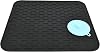 Super Kitchen Large Silicone Draining Board Mat Dish Drying Mat with Silicon Sponge, Cutlery Drainer Mat, Countertop Mat Heat Resistant Trivet, Sink Organizer Caddy Tray Black, 45×40cm