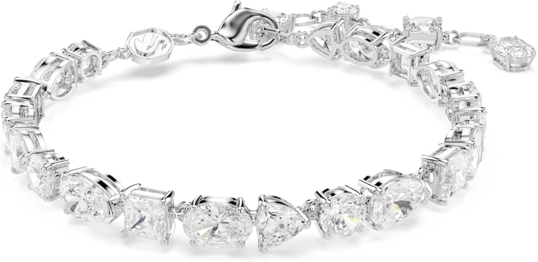Amazon.com: Swarovski Mesmera bracelet, Mixed cuts, White, Rhodium